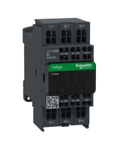 Stycznik LC1D093BL, 3bieg-3NO, 9A w AC3, 4kW, cewka 24V DC  o niskim pob. mocy, styki pom. 1NO+1NC