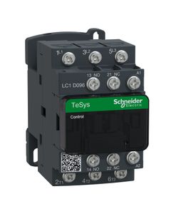 Stycznik LC1D096P7, 3bieg-3NO, 9A w AC3, 4kW, cewka 230V 50/60Hz, styki pom. 1NO+1NC