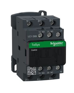 Stycznik LC1D09Q7, 3bieg-3NO, 9A w AC3, 4kW, cewka 380V 50/60Hz, styki pom. 1NO+1NC