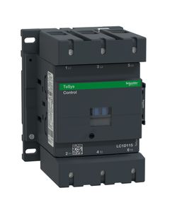 Stycznik LC1D115B7, 3bieg-3NO, 115A w AC3, 55kW, cewka 24V 50/60Hz, styki pom. 1NO+1NC