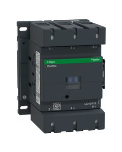 Stycznik LC1D115E7, 3bieg-3NO, 115A w AC3, 55kW, cewka 48V 50/60Hz, styki pom. 1NO+1NC