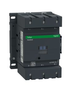 Stycznik LC1D115P5, 3bieg-3NO, 115A w AC3, 55kW, cewka 230V 50Hz, styki pom. 1NO+1NC