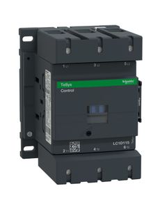 Stycznik LC1D115P7, 3bieg-3NO, 115A w AC3, 55kW, cewka 230V 50/60Hz, styki pom. 1NO+1NC