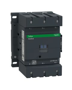 Stycznik LC1D115V7, 3bieg-3NO, 115A w AC3, 55kW, cewka 400V 50/60Hz, styki pom. 1NO+1NC