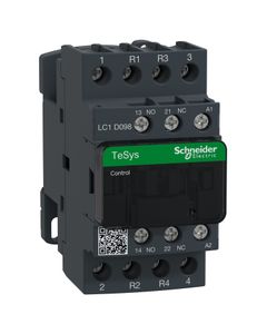 Stycznik LC1D128G7, 4bieg-2NO+2NC, 25A w AC1, cewka 120V 50/60HZ, styki pom. 1NO+1NC