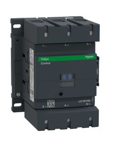 Stycznik LC1D150E7, 3bieg-3NO, 150A w AC3, 75kW, cewka 48V 50/60Hz, styki pom. 1NO+1NC