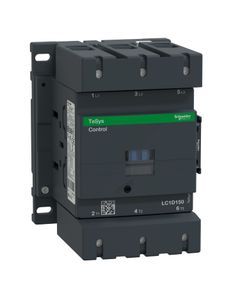 Stycznik LC1D150V7, 3bieg-3NO, 150A w AC3, 75kW, cewka 400V 50/60Hz, styki pom. 1NO+1NC