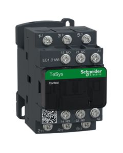 Stycznik LC1D186P7, 3bieg-3NO, 18A w AC3, 7.5kW, cewka 230V 50/60Hz, styki pom. 1NO+1NC