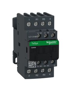 Stycznik LC1D188B7, 4bieg-2NO+2NC, 32A w AC1, cewka 24V 50/60 Hz, styki pom. 1NO+1NC