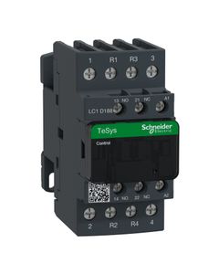 Stycznik LC1D188P7, 4bieg-2NO+2NC, 32A w AC1, cewka 230V 50/60 Hz, styki pom. 1NO+1NC