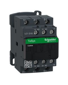 Stycznik LC1D18D5, 3bieg-3NO, 18A w AC3, 7.5kW, cewka 42V 50Hz, styki pom. 1NO+1NC