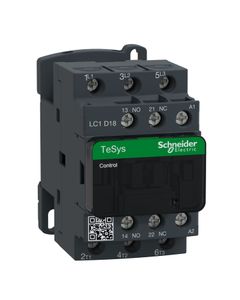 Stycznik LC1D18FE7, 3bieg-3NO, 18A w AC3, 7.5kW, cewka 115V 50/60Hz, styki pom. 1NO+1NC