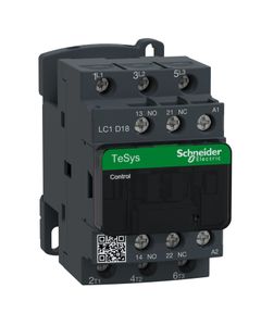 Stycznik LC1D18P7, 3bieg-3NO, 18A w AC3, 7.5kW, cewka 230V 50/60Hz, styki pom. 1NO+1NC