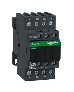 Stycznik LC1D258B7, 4bieg-2NO+2NC, 40A w AC1, cewka 24V 50/60 Hz, styki pom. 1NO+1NC