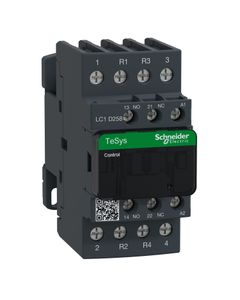 Stycznik LC1D258P7, 4bieg-2NO+2NC, 40A w AC1, cewka 230V 50/60 Hz, styki pom. 1NO+1NC