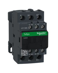 Stycznik LC1D25D5, 3bieg-3NO, 25A w AC3, 11kW, cewka 42V 50Hz, styki pom. 1NO+1NC