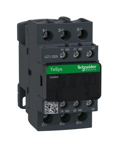 Stycznik LC1D25E7, 3bieg-3NO, 25A w AC3, 11kW, cewka 48V 50/60Hz, styki pom. 1NO+1NC