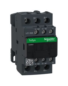 Stycznik LC1D25FE7, 3bieg-3NO, 25A w AC3, 11kW, cewka 115V 50/60Hz, styki pom. 1NO+1NC