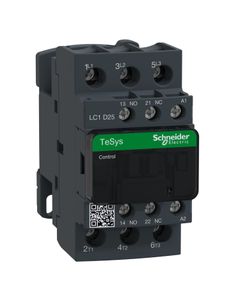 Stycznik LC1D25P5, 3bieg-3NO, 25A w AC3, 11kW, cewka 230V 50Hz, styki pom. 1NO+1NC
