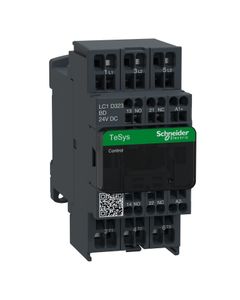 Stycznik LC1D323BD, 3bieg-3NO, 25A w AC3, 15kW, cewka 24V DC, styki pom. 1NO+1NC