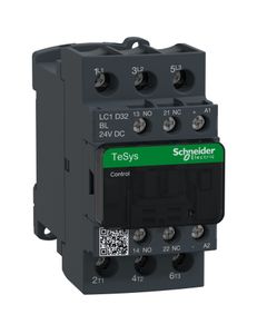 Stycznik LC1D32BL, 3bieg-3NO, 32A w AC3, 15kW, cewka 24V DC o niskim pob. mocy, styki pom. 1NO+1NC