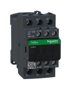 Stycznik LC1D32ED, 3bieg-3NO, 32A w AC3, 15kW, cewka 48V DC, styki pom. 1NO+1NC