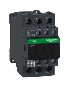 Stycznik LC1D32FD, 3bieg-3NO, 32A w AC3, 15kW, cewka 110V DC, styki pom. 1NO+1NC