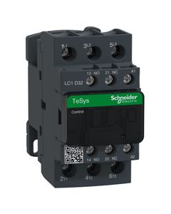 Stycznik LC1D32M7, 3bieg-3NO, 32A w AC3, 15kW, cewka 220V 50/60Hz, styki pom. 1NO+1NC
