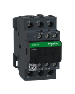 Stycznik LC1D32V7, 3bieg-3NO, 32A w AC3, 15kW, cewka 400V 50/60Hz, styki pom. 1NO+1NC