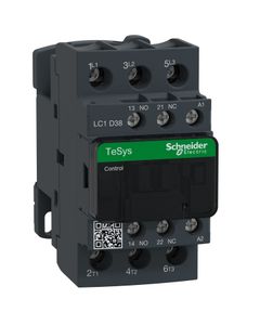 Stycznik LC1D38D7, 3bieg-3NO, 38A w AC3, 18.5kW, cewka 42V 50/60Hz, styki pom. 1NO+1NC