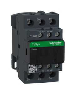 Stycznik LC1D38E5, 3bieg-3NO, 38A w AC3, 18.5kW, cewka 48V 50Hz, styki pom. 1NO+1NC