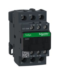 Stycznik LC1D38P7, 3bieg-3NO, 38A w AC3, 18.5kW, cewka 230V 50/60Hz, styki pom. 1NO+1NC
