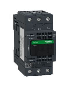 Stycznik LC1D40A3BD, 3bieg-3NO, 40A w AC3, 18.5kW, cewka 24V DC, styki pom. 1NO+1NC