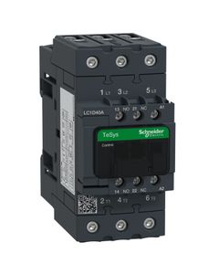 Stycznik LC1D40AB7, 3bieg-3NO, 40A w AC3, 18.5kW, cewka 24V 50/60Hz, styki pom. 1NO+1NC