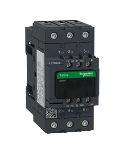 Stycznik LC1D40AP7, 3bieg-3NO, 40A w AC3, 18.5kW, cewka 230V 50/60Hz, styki pom. 1NO+1NC