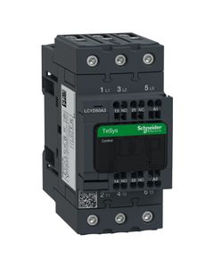 Stycznik LC1D50A3P7, 3bieg-3NO, 50A w AC3, 22kW, cewka 230V 50/60Hz, styki pom. 1NO+1NC