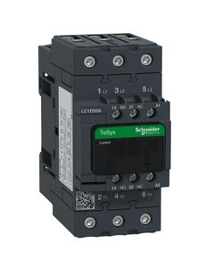 Stycznik LC1D50AB7, 3bieg-3NO, 50A w AC3, 22kW, cewka 24V 50/60Hz, styki pom. 1NO+1NC
