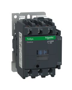 Stycznik LC1D50P7, 3bieg-3NO, 50A w AC3, 22kW, cewka 230V 50/60Hz, styki pom. 1NO+1NC