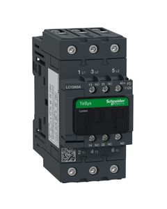 Stycznik LC1D65AFD, 3bieg-3NO, 65A w AC3, 30kW, cewka 110V DC, styki pom. 1NO+1NC