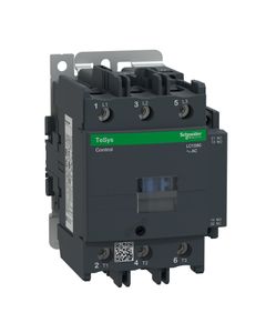 Stycznik LC1D80E7, 3bieg-3NO, 80A w AC3, 37kW, cewka 48V 50/60Hz, styki pom. 1NO+1NC