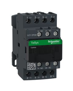 Stycznik LC1DT20E7, 4bieg-4NO, 20A w AC1, cewka 48V 50/60 Hz, styki pom. 1NO+1NC