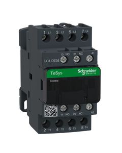Stycznik LC1DT25P7, 4bieg-4NO, 25A w AC1, cewka 230V 50/60 Hz, styki pom. 1NO+1NC
