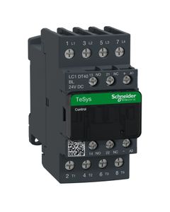 Stycznik LC1DT40BL, 4bieg-4NO, 40A w AC1, cewka 24V DC, styki pom. 1NO+1NC