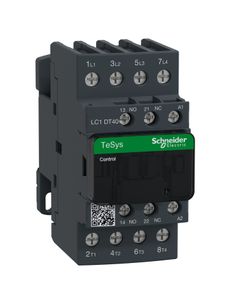 Stycznik LC1DT40E7, 4bieg-4NO, 40A w AC1, cewka 48V 50/60 Hz, styki pom. 1NO+1NC