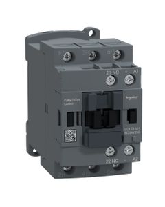 Stycznik Easy TeSys LC1E1801BD, 3bieg-3NO, 18A w AC3, 7.5kW, cewka 24V DC, styki pom. 1NC