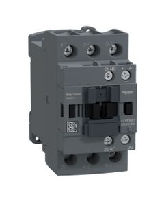 Stycznik Easy TeSys LC1E3801BD, 3bieg-3NO, 38A w AC3, 18.5kW, cewka 24V DC, styki pom. 1NC