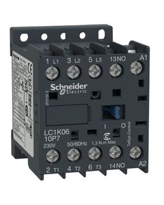 Stycznik LC1K0610B7, 3bieg-3NO, 6A w AC3, 2.2kW, cewka 24V 50/60Hz, styki pom. 1NO