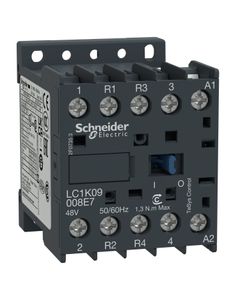 Stycznik LC1K09008E7, 4bieg-2NO+2NC, 20A w AC-1, 48V 50/60 Hz