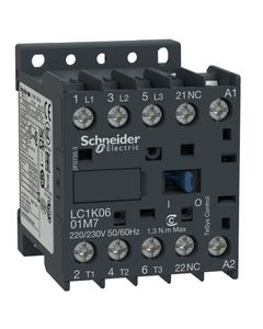 Stycznik LC1K0901B7, 3bieg-3NO, 9A w AC3, 4kW, cewka 24V 50/60Hz, styki pom. 1NC
