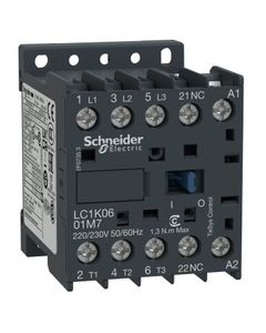 Stycznik LC1K0901P5, 3bieg-3NO, 9A w AC3, 4kW, cewka 230V 50Hz, styki pom. 1NC